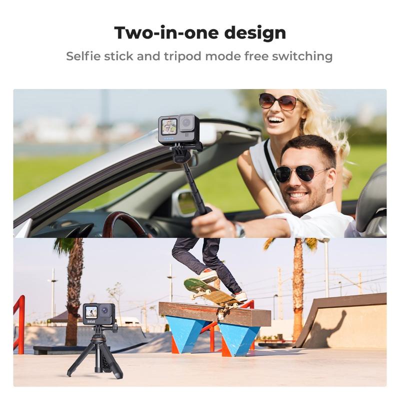 K&F CONCEPT MS10 11.5-33.5cm  Selfie Stick Tripod/Desktop Stand -100g Ultralight 2KG Load Weight 3