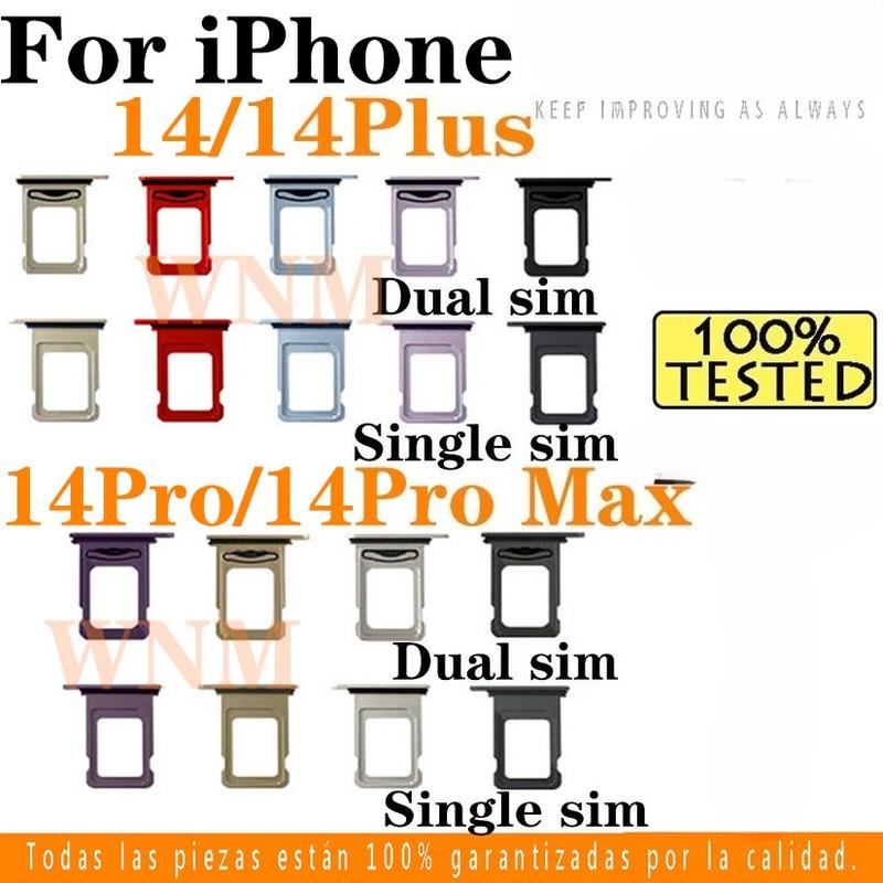 Khay Thẻ SIM, Kép / Đơn, Dành Cho iPhone 14 Plus, Pro Max, Giá Đỡ Khe Cắm Thẻ…
