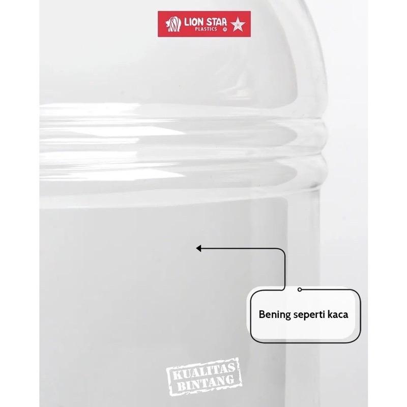 Hugo Round / Square Jar 12, 15, 20 Liter Lion Star / Toples Bulat Kotak Serbaguna / Tempat Kerupuk 2