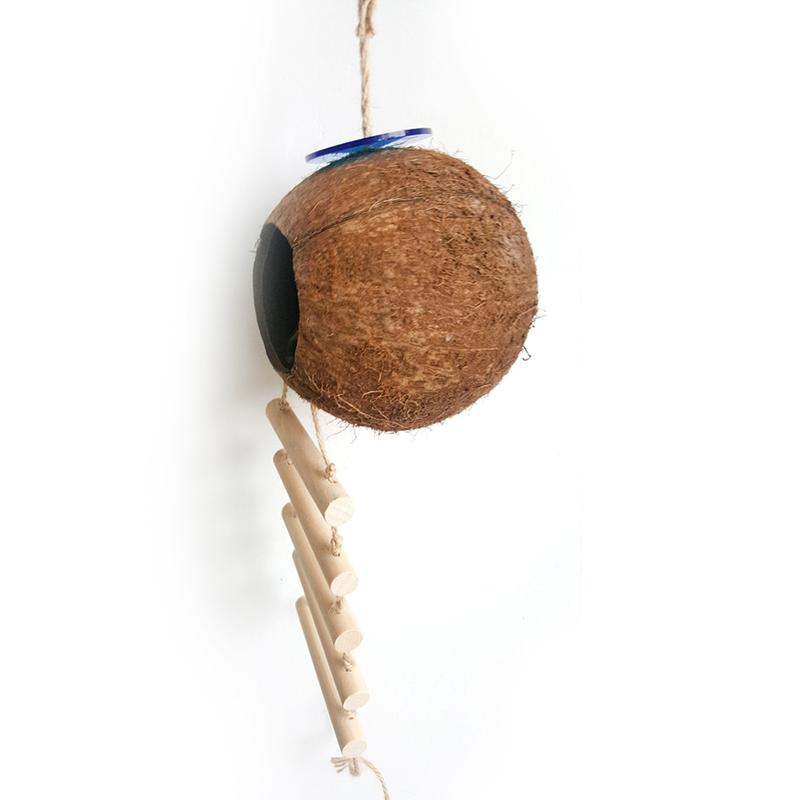 Ổ Gáo Dừa Cho Thú Cưng, Giường Xích Đu Cố Định, Hang Động, Nhà Đồ Chơi, Đồ Dùng Cho Thú Cưng 4