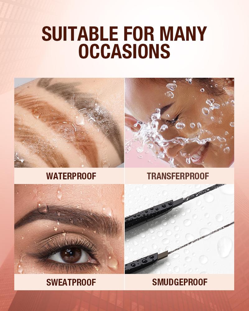 Product Introduction of O.TWO.O 3 In 1 Eyebrow Pencil With Eye Brow Razor Waterpoof 24HR Naturally Defined 0.5mm-4mm Easy to Makeup Kits 7