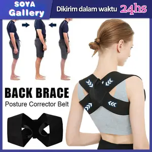 Back Brace Posture Corrector Sabuk Penyangga Punggung Anti Bungkuk Alat Terapi Pelurus Punggung Korektor Postur untuk Anak Dewasa Unisex