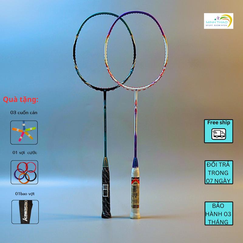 Vợt cầu lông Kawasaki P25 căng sẵn 11kg căng max 13kg mua có cuốn cán và túi đựng bảo hành 3 tháng Sport Cán Vợt Cao Su Bi