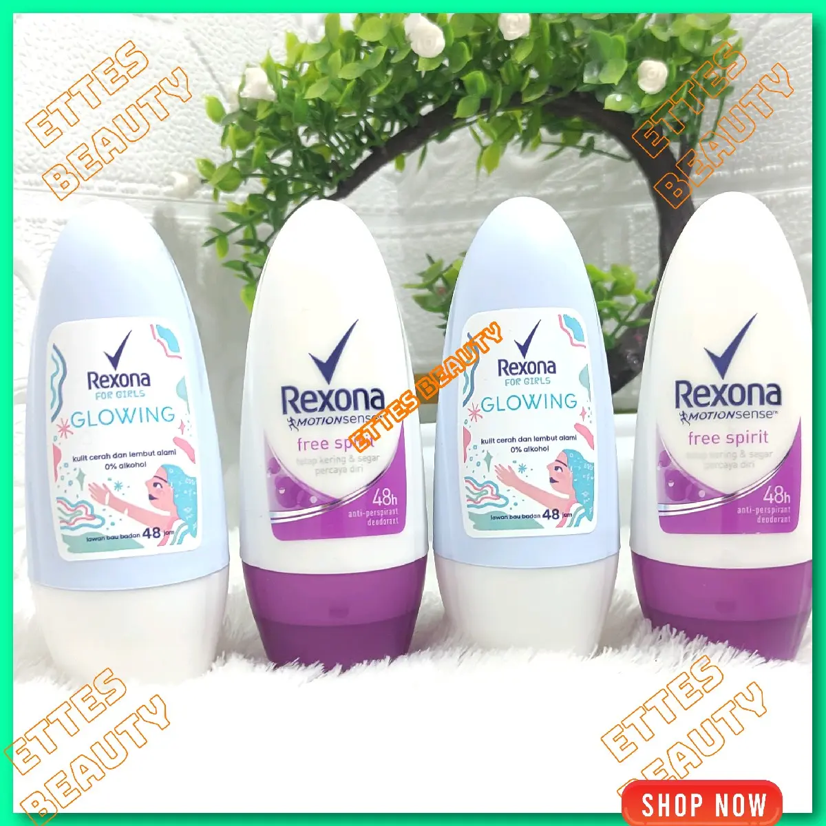 Rxonaa Deodorant Roll On Penghilang Bau Ketiak Tubuh Wangi Cairan Vitamin Niacinamide
