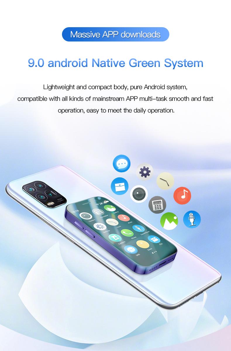 Product Introduction of Soyes xs17 3.0 "mini smart phone android9.0 Face ID 2GB RAM 16GB ROM dual SIM standby GPS 1950mAh 3g small phone mobile smartphone cellphone 22