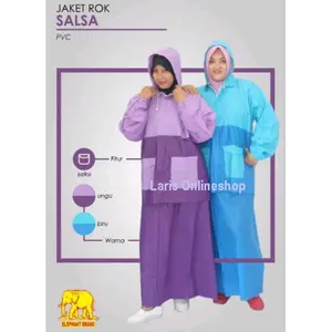 jas hujan rok salsa jas hujan stelan wanita