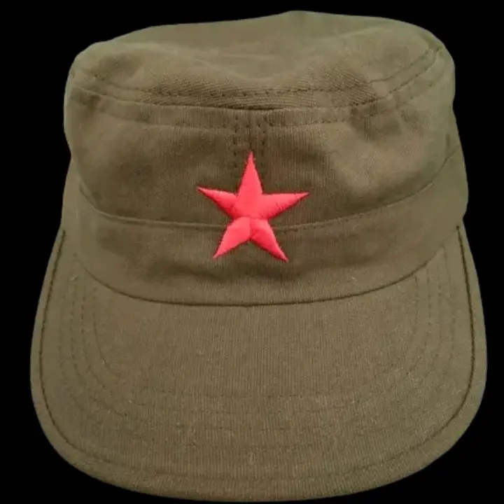 Topi komando bordir bintang merah 2