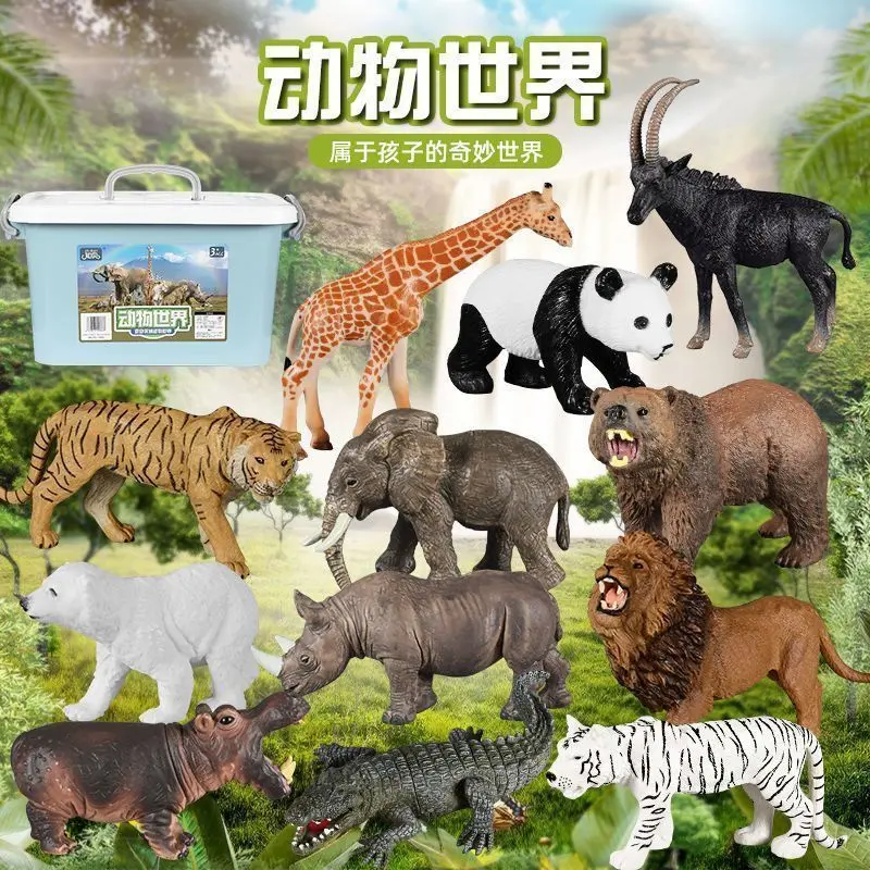 Bộ Đồ Chơi Mô Hình Động Vật Mô Phỏng, Dành Cho Trẻ Em, Bộ Ghép Hình Nhận Thức Cho Bé Trai, Chủ Đề Trang Trại Và Safari, Thích Hợp Cho Bé 1-2 Tuổi 6