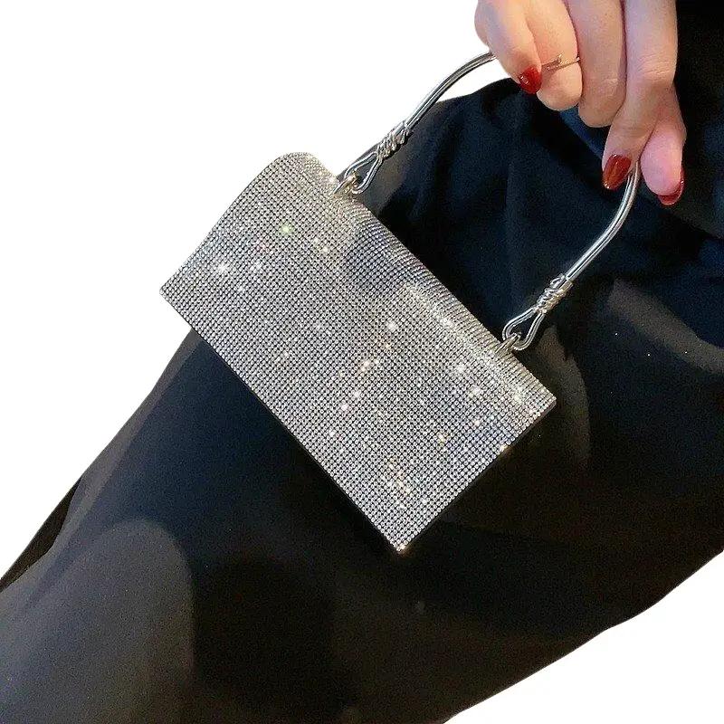 Túi Đính Đá Quai Niềng Hàng  QCCC  Bag  Nữ  - T22 Nhung