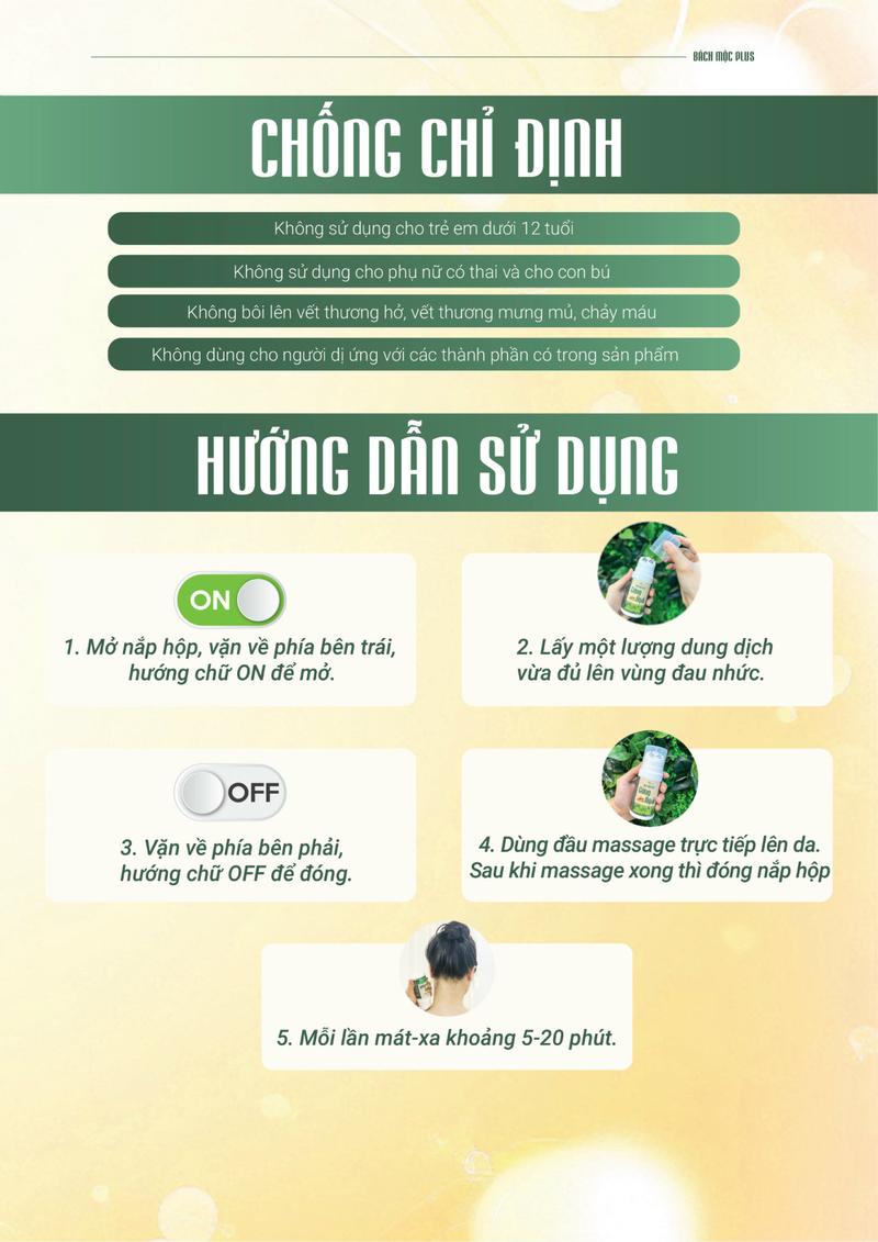 Product Introduction of Combo 2 Con Lăn Massage Gừng Ngải Bách Mộc Plus - Hỗ Trợ Giảm Đau Lưng, Cổ Vai Gáy - Thành phần thảo dược - Bách Mộc Plus 130ml 15