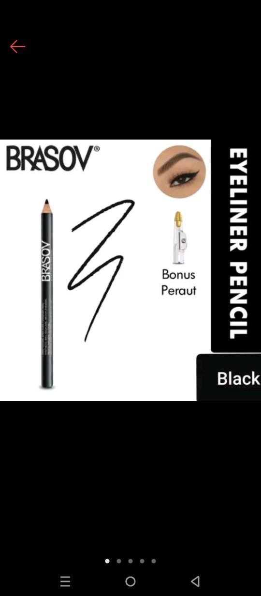 Brasov Eyeliner Pensil Hitam BPOM