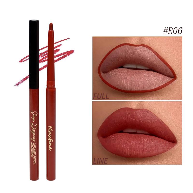 Makeup 18 Colors Lip Liner Velvet Lip Liner Nonstick Cup Long Lasting Waterproof Eyeliner Cosmetic 9
