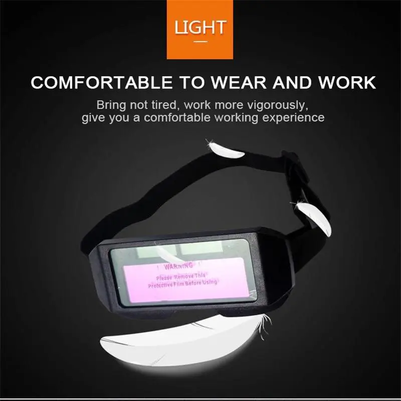 Auto-dimming Welding Glasses, Welding Protective Glasses, Lightweight Welding Glasses with LCD Screen, Solar Energy Eyes Glasses 5