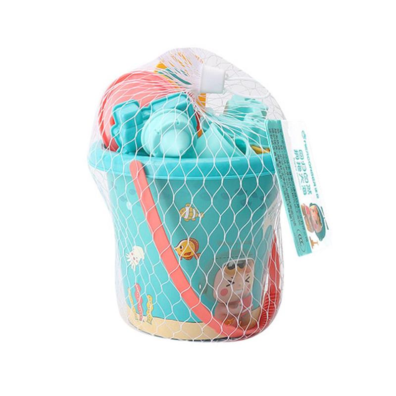 Product Introduction of Travel Beach Toys  Beach Toys Set With Sand Rake Watering Can Bucket Shovels Rakes Models Play Tools 20