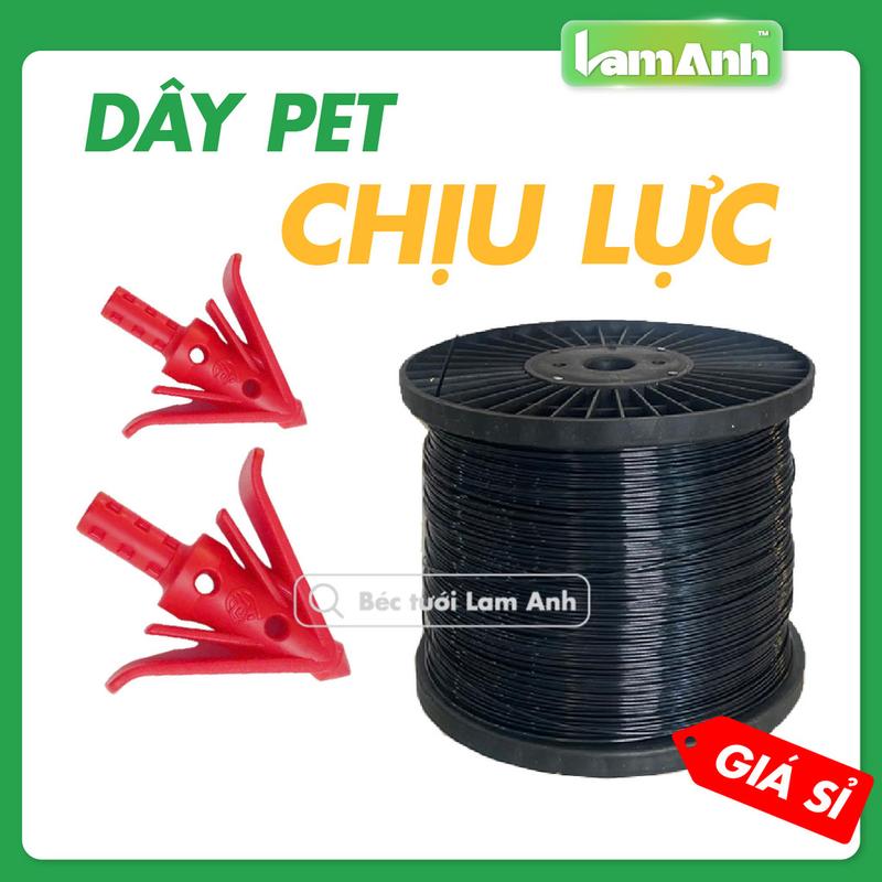 Dây Nhựa Đặc PET Không Lõi – Làm Giàn Cây Leo, Neo Cành Sầu Riêng, Không Co Giãn – Lam Anh