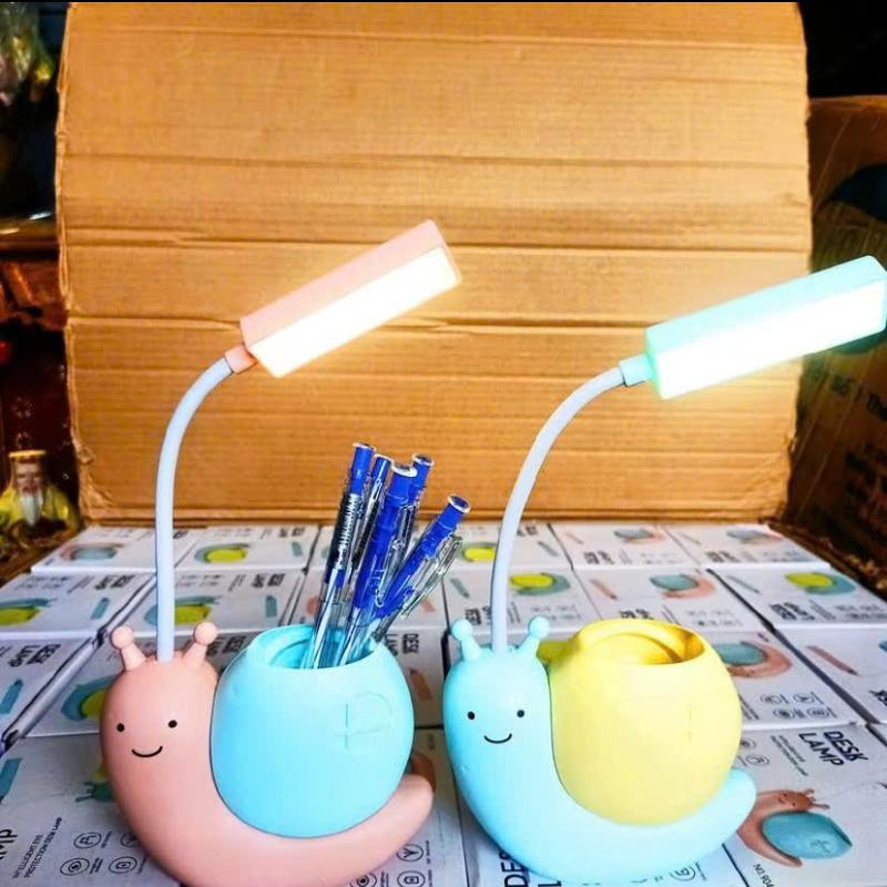 Đèn Bàn Học Ốc Sên Tích Điên, Chống Mỏi Mắt, Chống Cận Dễ Thương ,Đèn Led Có Hộp Đựng Bút Rất Tiện Lợi 3