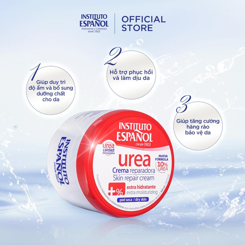 [Travel size] Kem Dưỡng Thể Hỗ Trợ Dưỡng Ẩm, Làm Mịn Da Instituto Español 10% Urea Crema Reparadora Extra Hidratante 30ml 1