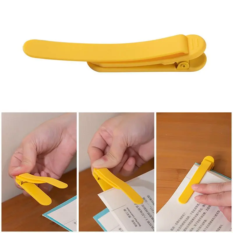 Silicone Bookmark, 1/3 Counts Portable Book Page Holder, Book Reading Tool for Home Office Dormitory School 4