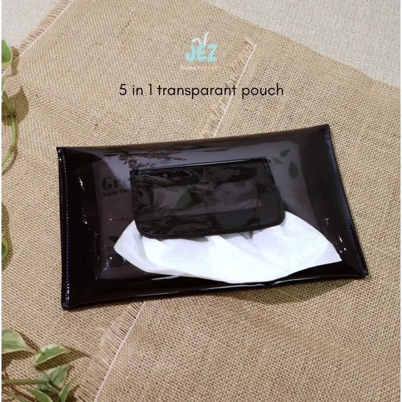 TISSUE POUCH TRAVEL POUCH 5 IN 1 MIKA WATERPROOF SANITARY DOMPET WANITA TEMPAT TISSUE 0