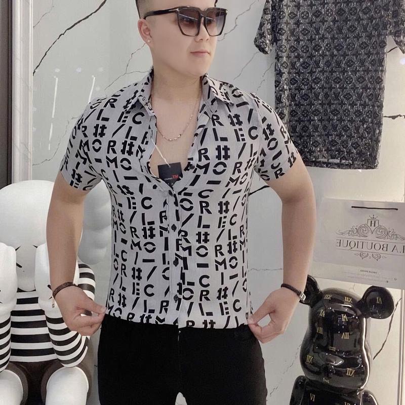 Áo Sơ Mi Nam Ngắn Tay In 3D Hoạ Tiết , Phong Cách , Thoáng Mát , Co Giản - Menswear Shirt 3