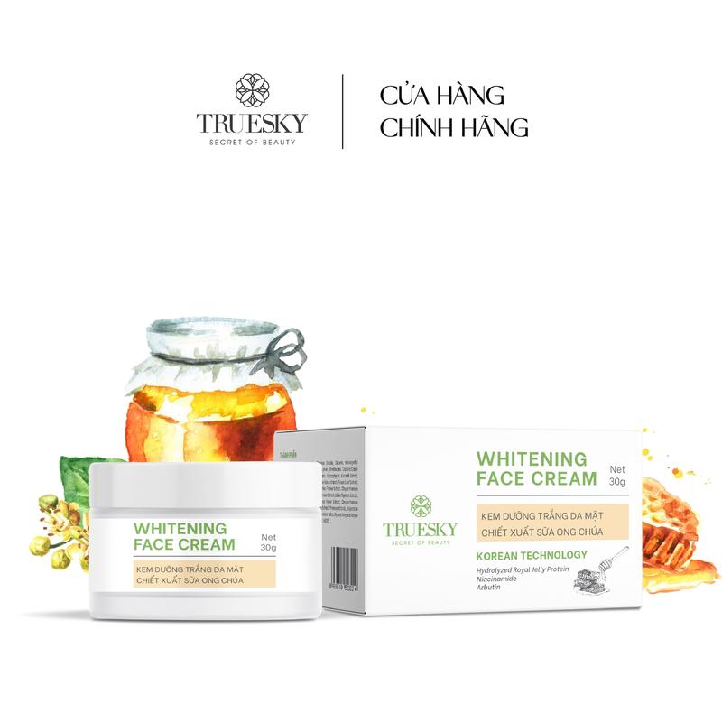 Bigsize - Kem dưỡng trắng da mặt Truesky Whitening Face Cream chiết xuất sữa ong chúa 30g