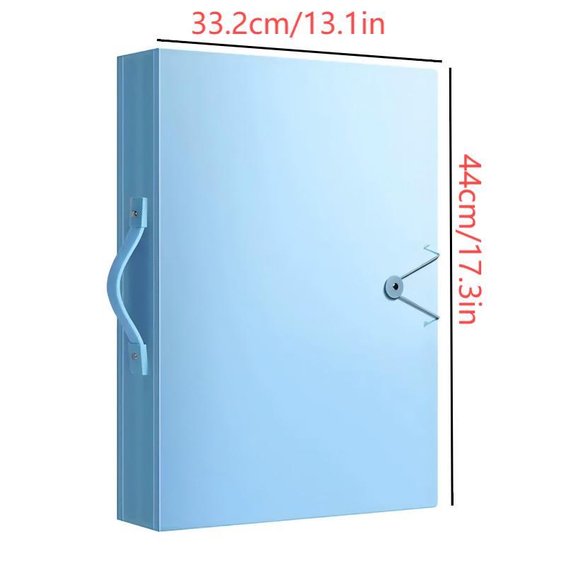A3 Diamond Art Painting Storage Book, 1 Count Waterproof & Dustproof File Folder with Handle, Desk Organizer for Home & Office 1