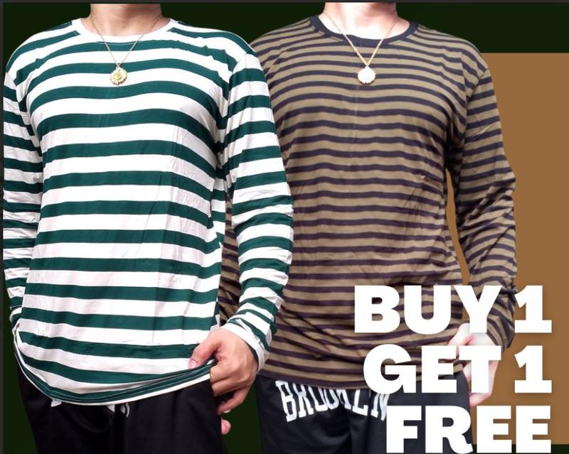 Product Introduction of Striped long sleeves elegant style malamig sa katawan unisex 0