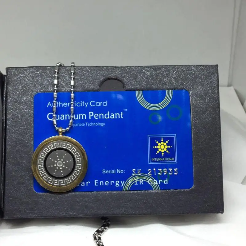 Kalung Quantum Kesehatan | Pendant Health Garansi Asli Model Terbaru bisa bayar di tempat liontin bulat safir gold - AS