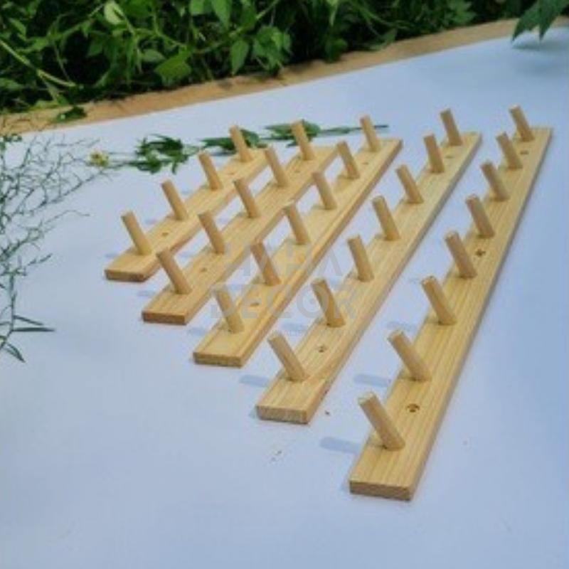 Móc gỗ treo tường kệ gỗ trang trí nhiều kích thước móc gỗ treo quần áo KGTT03 7