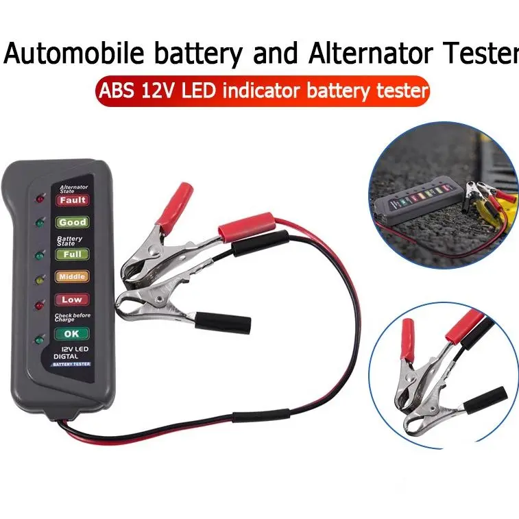 【24-hour shipping+free shipping+COD】12V Car Battery & Alternator Tester - Test Battery Condition & Alternator Charging