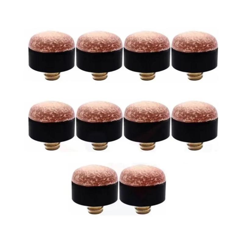 Product Introduction of 20Pcs Durable Snooker Pool Billiards Cue Tips Pole Repair Accessories Replacement Parts Billiards Tip 10/11/12/13mm Screw In Billiards Cue Head 18