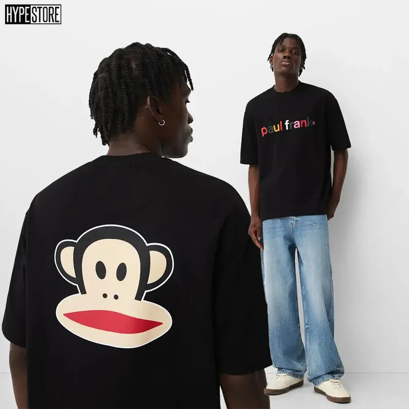 Hypestore Kaos Pria - Bershkka Paul Frank Plush Short Sleeves 4