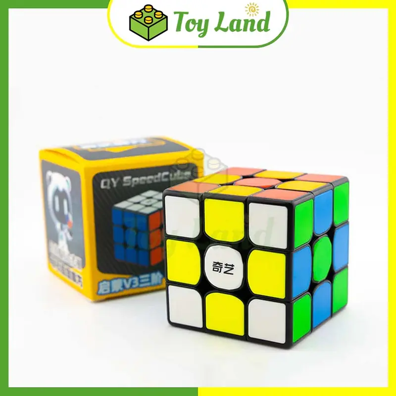 [V3] Rubik 3x3 QiYi QiMeng V3 3x3 Tiled Rubic 3 Tầng Stickerless Đồ Chơi Trí Tuệ Trẻ Em Phát Triển Tư Duy - Little Kobo 0
