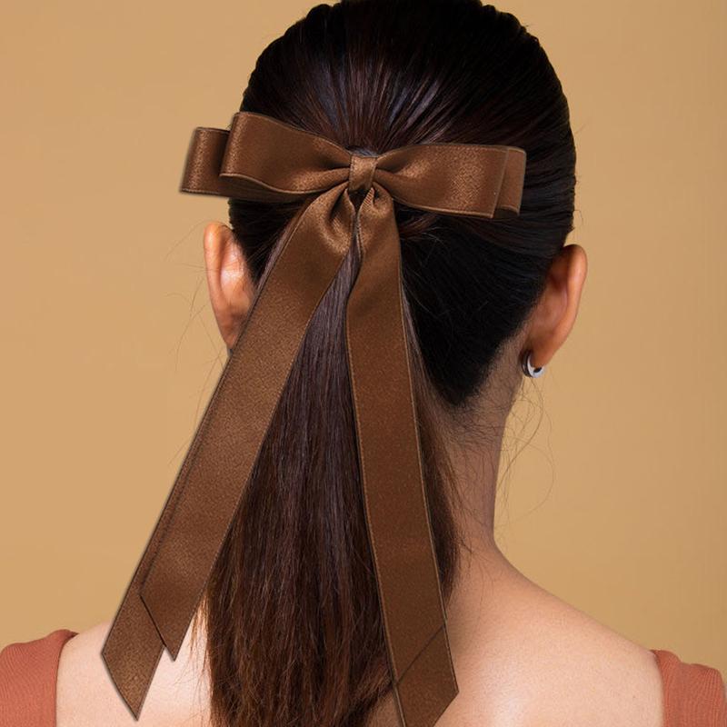 Product Introduction of Satin Hair Bow Clips Ribbon Bow Hair Barrettes French Hair Accessories for Women Girls 29