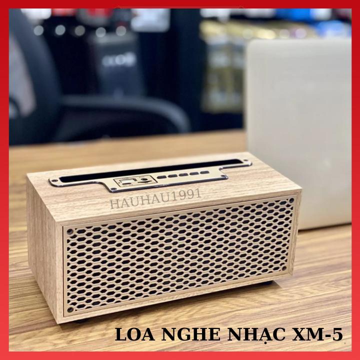 Loa bluetooth XM5, loa XM5 thùng gỗ , thiết kế cổ điển sang trọng ,có giá để điện thoại ,âm thanh cực hay.
