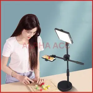 HOLDER OVERHEAD STAND TRIPOD HP RINGLIGHT KAMERA LAMPU FOTOGRAFI MUA ZMA1 / STAND HOLDER MEJA BUAT KONTEN MASAK / VIDEO UNBOXING KAMERA DSLR LIVE STREAMING ALPHA ACC