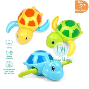 Mainan Mandi Anak Bayi Cowok Cewek Hewan Kura-Kura Berenang Cute Animal Turtle Toys