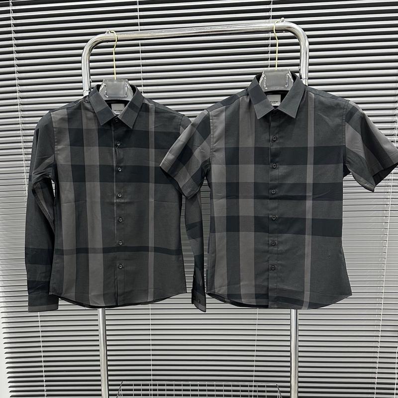 Áo Sơ Mi Caro Đen Sọc Xám Nam Menswear Shirt Có Cổ Jean Kaki