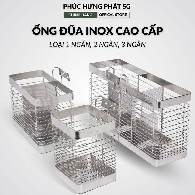 Ống Thưa Đựng Đũa Muỗng Giá Để Đũa Thìa Đủ Loại (1 - 2 - 3 ngăn) Inox Kitchen Nhà Bếp