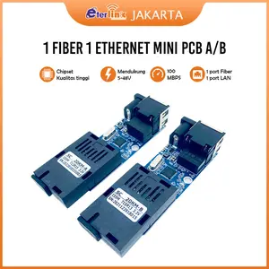 MINI PCBA MEDIA KONVERTER 1 PORT FO 1 PORT LAN 1F1E 10 / 100 MBPS SUPPORT 5 - 24 V BOARD ONLY