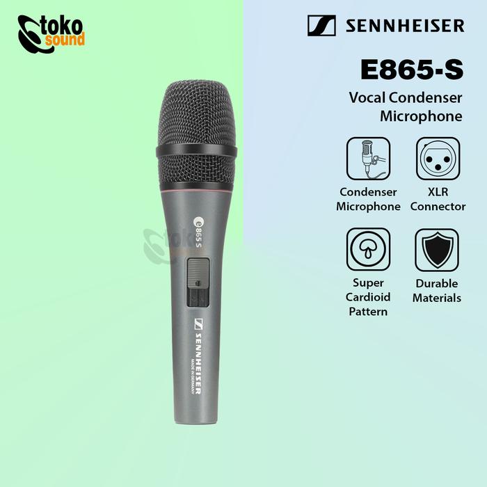 Gambar Sennheiser E865S E865 S - Dynamic Microphone With Switch Original dari Tokosound Proaudio Kota Administrasi Jakarta Barat Tokopedia