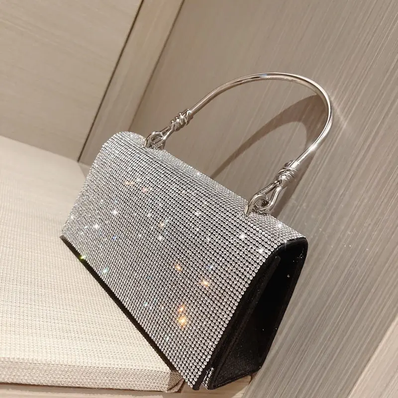 Túi dự tiệc đám cưới khai trương lễ hội sang trọng đính đá lấp lánh VDT04 Bag Nữ