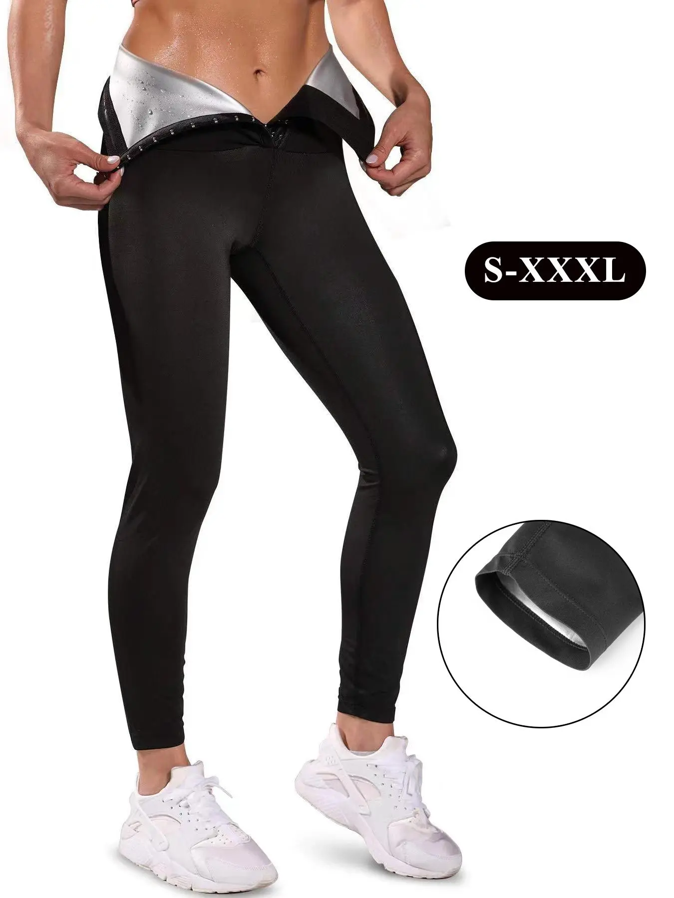 Women's High Waist Shapewear Pants, Casual Adjustable Hook & Eye Closure Tummy Control Shaper, High Stretch Shapewear Bottoms for Daily Wear