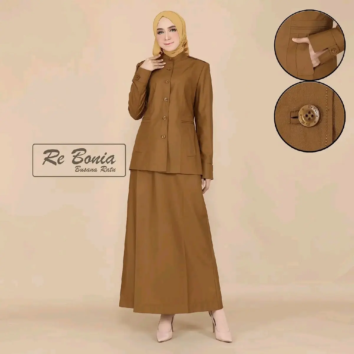baju kerja seragam kerja setelan rok A