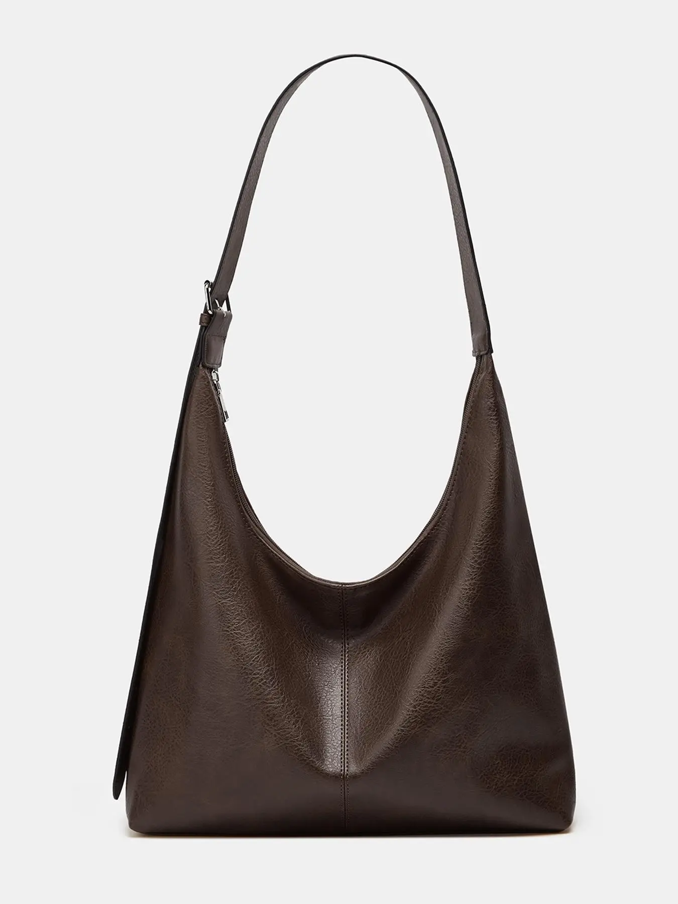 Women's Solid Color Pu Leather Shoulder Bag, Mother's Day Gift, Simple Large Capacity Crossbody Bag, Casual Trendy Versatile High-quality Daily Commuting Bag, Girl Fashionable Shopping Bag