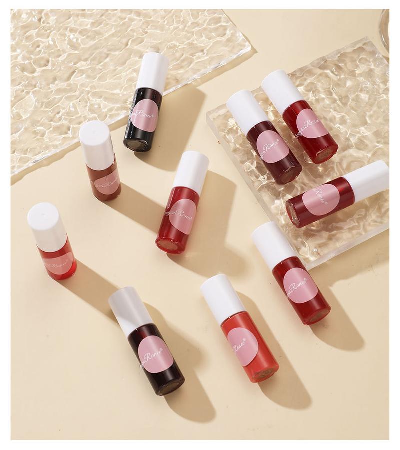 Product Introduction of Lip Stain Lip Gloss Background Color Stacked Coating Moisturizing Lip Lacquer Oil Lipstick Base Sample Lip Gloss Lipstick Water 6