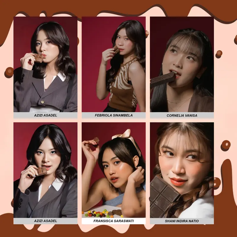 Photocard JKT48 Unofficial / Fanmade Edisi Chocolate Kartu 6