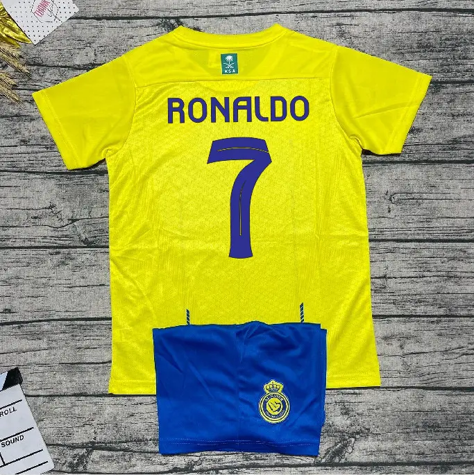 Áo Đá Banh Trẻ Em CLB ALL NASSER RONALDO 2023/2024 - ( Quần + Áo ) - Vải Mè Thái Cao Cấp - Hàng in Sẵn