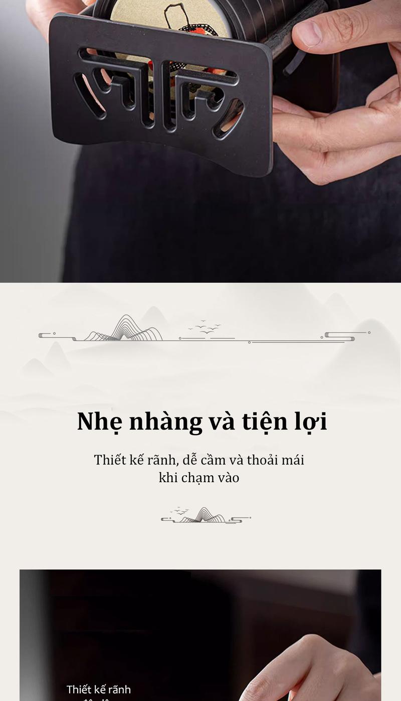 Product Introduction of Đế lót ly thấm nước 7.9cm Miếng lót cốc trà Đế để ly nước Tấm lót ly nhựa Đế Đựng lót ly FOFO 9