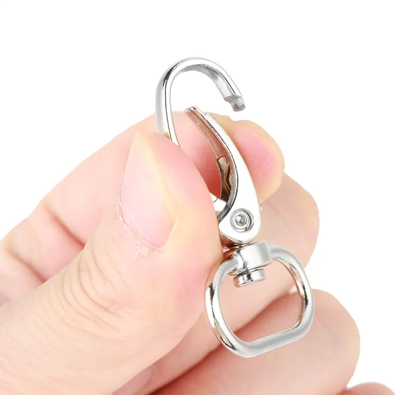 20Pcs Zinc Alloy Bag Clasps Swivel Trigger Clips Keychain Key Ring Hooks (20mm) 7